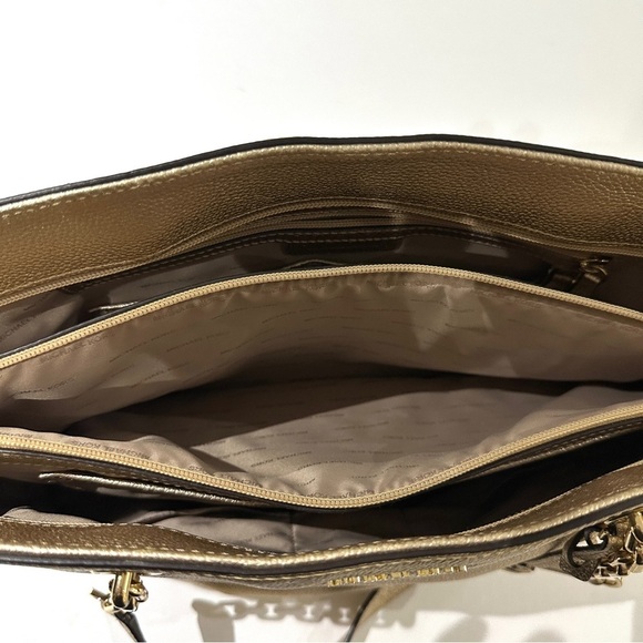 Michael Kors Gold Mercer Chain Link Tote Bag - Picture 7 of 11